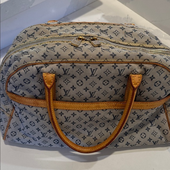 Louis Vuitton Navy Monogram Mini Lin Marie Boston Handbag - Picture 17 of 17